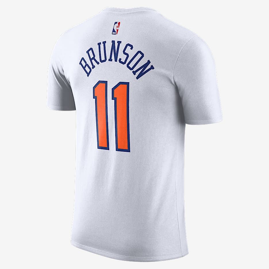 Playera Nike de la NBA para hombre Jalen Brunson New York Knicks Essential City Edition. Nike